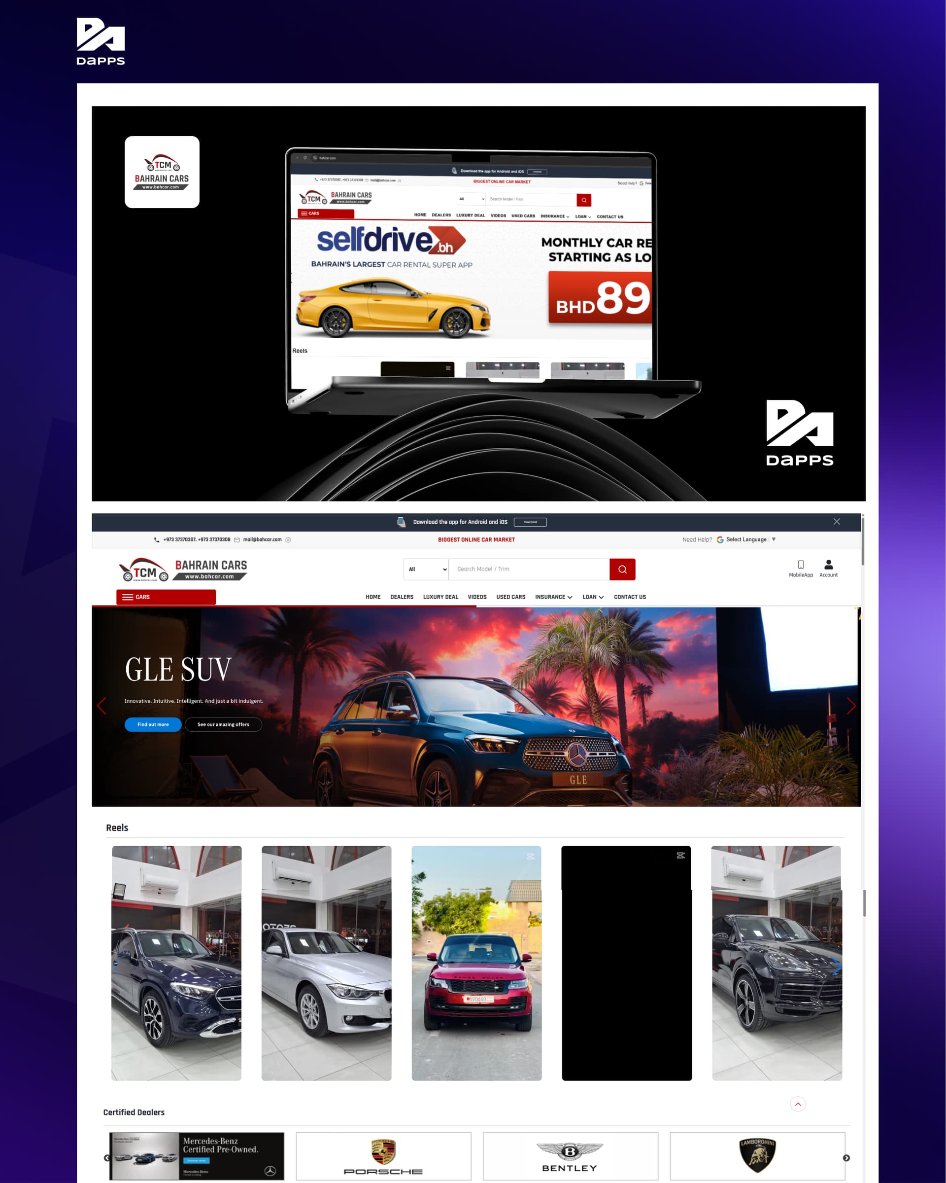 Car Website Development